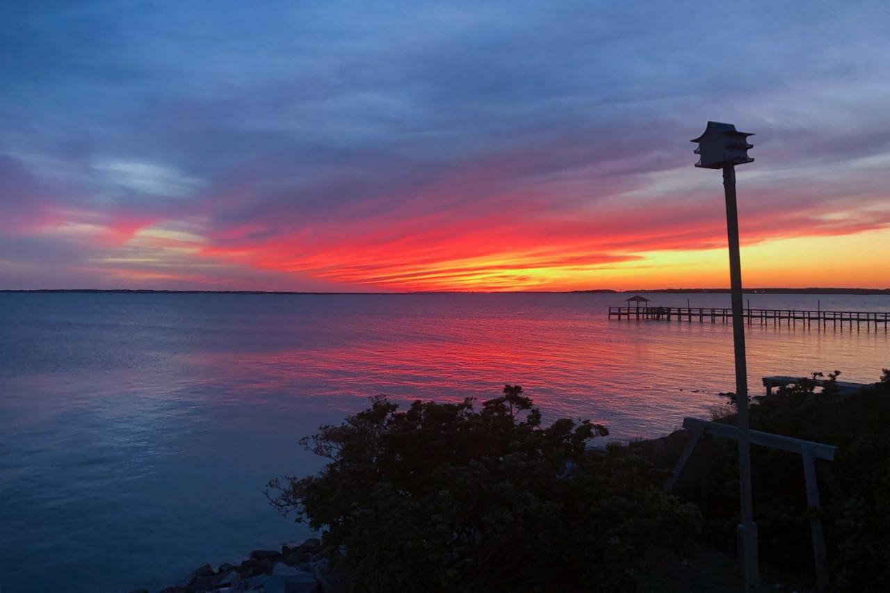 Waterfront Harkers Island Home Sunset View And Dock מראה חיצוני תמונה